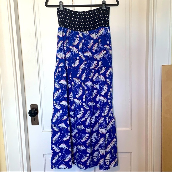Dept Whirling Smocked Waist Maxi Skirt - Picture 1 of 7